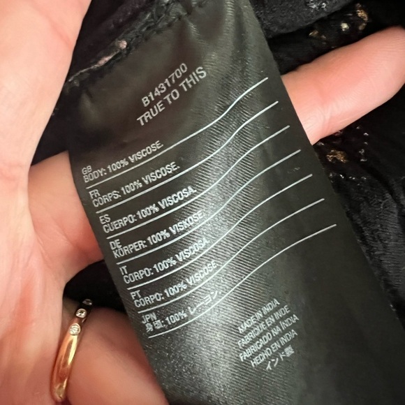 VOLCOM Champain Trail Midi Skirt Black Sz L - Picture 5 of 6